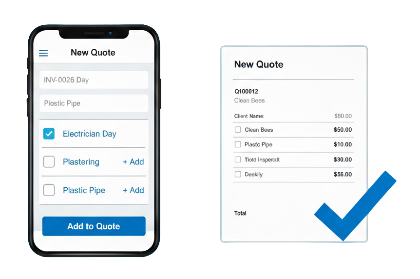 Create quotes from your phone