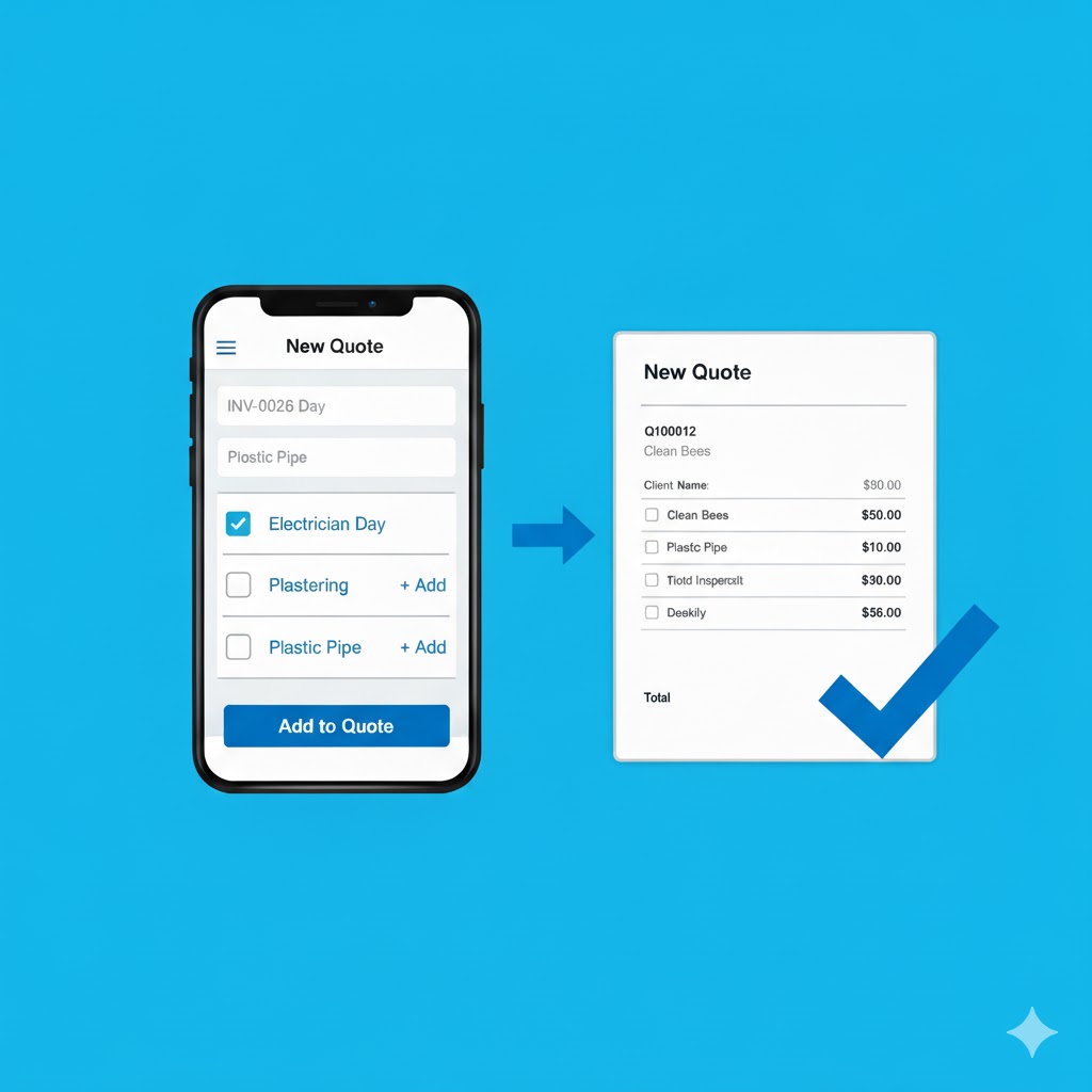 Create quotes from your phone