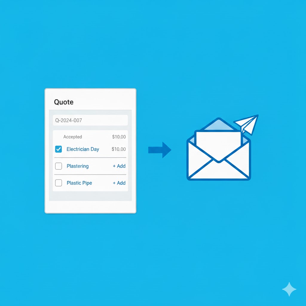 Email quotes to customers